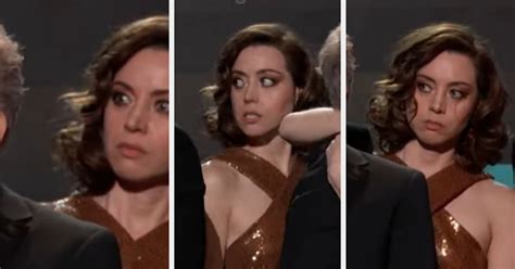 White Lotus star Aubrey Plaza had a wardrobe malfunction at the。